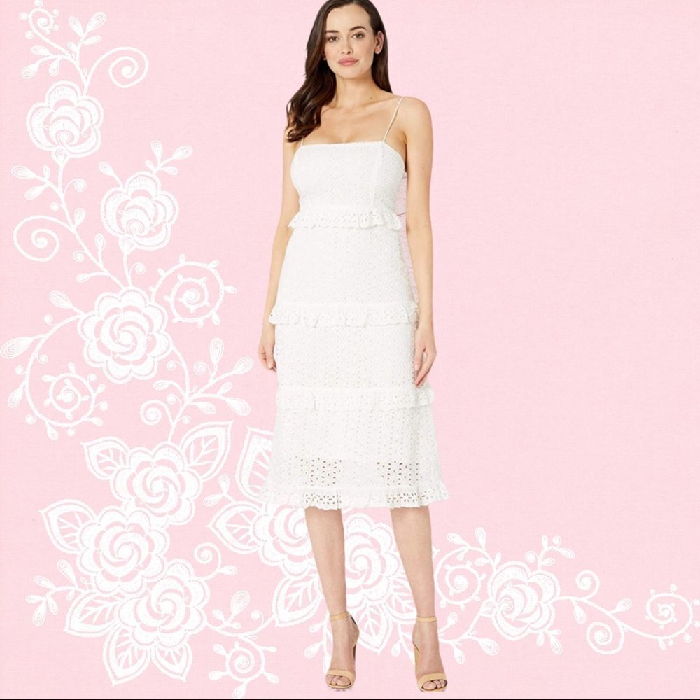 American rose white eyelet lace beautiful …
